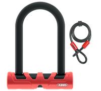 Abus Ultimate 420 & Cable D Bike Lock - Black / Red / U Lock / 140mm Cable
