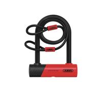 ABUS U-Lock Ultimate 420K with Lock Holder USH - Robust Bicycle Lock with Practical Holder for Transport - Bicycle Locker - Variant 150HB140 + Cobra 10/120 Steel Cable with Loops