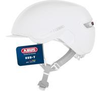 ABUS Urban Helmet HUD-Y - magnetic, rechargeable rear LED light with magnetic attachment - a cool bike helmet for everyday use - for men and women