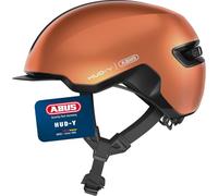 ABUS Urban Helmet HUD-Y - magnetic, rechargeable rear LED light with magnetic attachment - a cool bike helmet for everyday use - for men and women