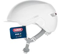 ABUS Urban Helmet HUD-Y - magnetic, rechargeable rear LED light with magnetic attachment - a cool bike helmet for everyday use - for men and women