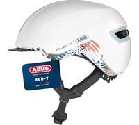 Abus Hud-Y - Urban cycling helmet Flower White L (57 - 61 cm)