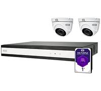 ABUS Video Surveillance Complete Kit with Hybrid Video Recorder and 2 Mini Analog Dome Cameras