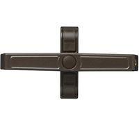 ABUS Window Additional Lock 2420 - Safety Lock with Swivel Latch for Double Wing Windows, Various Locking - ABUS Security Level 6 - 89636 - Brown