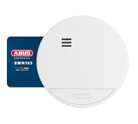 ABUS RWM165 wireless smoke detector, with 10-year battery, 12 detectors can be networked, Q-Label and DIN EN14604, 85 dB alarm, white