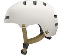ABUS XOXO ECO Bike Helmet - city Helmet in Skater look - Helmet for Skateboard, Bike, scooter - all components partially or completely recycled - for Teenagers and Adults - Size M, taupe
