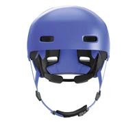 ABUS XOXO Bicycle Helmet - City Helmet in Skater Look - Helmet for Skateboard, Bike, Scooter - with Optimised Chin Pad - for Teenagers and Adults - Size S, Mono Blue