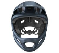 ABUS MTB helmet YouDrop FF - full-face helmet for kids and teens - for entry-level mountain biking - with removable chin guard - blue, size S