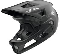 ABUS YouDrop FF Kids Full Face MTB Helmet In Muted Black Fits- 48-55cm RRP £115
