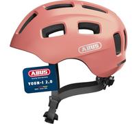 ABUS Youn-I 2.0 bike helmet - with light for children, teenagers and young adults - for girls and boys - gold, size S