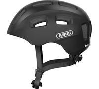 ABUS Youn-I 2.0 Kids Helmet With Rear LED Light In Velvet Black - M 52-57cm