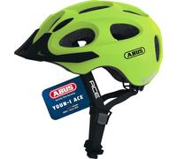 ABUS Youn-I ACE City Helmet - Modern Bicycle Helmet for Daily Use - for Women and Men - Yellow, Size L