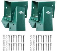 ABUSA Heavy Duty Green 2 A-Frame Swing Set Brackets for Outdoor Indoor Playground Equipment Mounting Parts Hardware Included (Green)