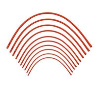 Abustle pig 10 Pieces Lamb Feeding Tubes, Red Flexible Rubber Replacement Tubing Supplies for Lamb,Sheep,Piglet,Rabbit,Puppy Feeding (16 Inch x 16FR) (10 Pack, 18 FR)