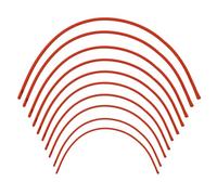 Abustle pig 10 Pieces Lamb Feeding Tubes, Red Flexible Rubber Replacement Tubing Supplies for Lamb,Sheep,Piglet,Rabbit,Puppy Feeding (16 Inch x 16FR) (10 Pack, 14 FR)