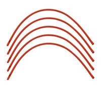 Abustle pig 5 Pieces Lamb Feeding Tubes, Red Flexible Rubber Replacement Tubing Supplies for Lamb,Sheep,Piglet,Rabbit,Puppy Feeding (16 Inch x 16FR) (5 Pack, 18 FR)