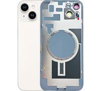 ABUSVEX Original Back Glass Cover Battery Door Replacement & Waterproof Tape, Pre-Installed Camera Frame for iPhone 14 All Carriers Repair 14 Tool (Starlight)