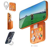 abxylute M4 Snap-On Mobile Gaming Controller for Android & iPhone, Lightweight Portable Phone Controller, Pocket-Sized Retro Emulator Gamepad Kickstand,Dual Joystick Turbo for Pro Gaming,Magnet