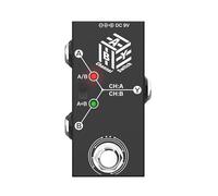 ABY Box Line Selector AB Switch Mini Guitar Effect Pedal True Bypass - Compact Signal Router for Guitar, Amp & Pedalboard