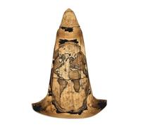 ABYchdd Ancient Map World Globe Print Hooded Cape, Elevate Your Festive Look, Big Hood & Bow Tie, For Halloween/Cosplay
