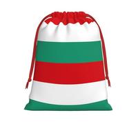 ABYchdd Bulgarian Flag Print Drawstring Pouch, Reusable Storage Bag, Present Bag For Christmas & Daily Organizing
