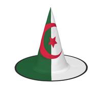 ABYchdd Flag Of Algeria Print Foldable Halloween Witch Hat, Lightweight For Costume Party/Carnival/Halloween