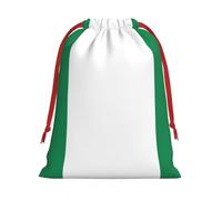 ABYchdd Flag Of Nigeria Print Drawstring Pouch, Reusable Storage Bag, Present Bag For Christmas & Daily Organizing