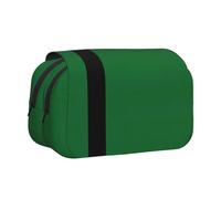 ABYchdd Flag Of The Sultanate Of Delhi Print Double Clamshell Pen Case, Oxford Cloth Pouch With Zipper Pockets, Ideal Present
