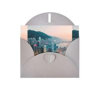 ABYchdd Hong Kong Print Greeting Cards, Holiday Cards With Envelopes, For Christmas, Birthday, Anniversary