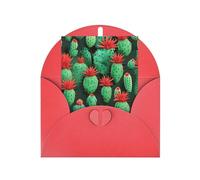 ABYchdd Many Small Cactus Art Print Greeting Card, Blank Inside For Notes, For Christmas/Birthday/Valentine'S