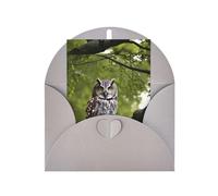 ABYchdd Owl Tree Branches Print Greeting Card, Blank Inside For Notes, For Christmas/Birthday/Valentine'S