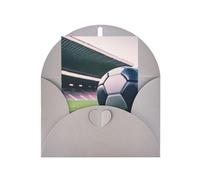 ABYchdd Soccer Ball Print Greeting Card, Blank Inside For Notes, For Christmas/Birthday/Valentine'S
