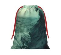 ABYchdd The Sea Witch Inspired Print Drawstring Pouch, Reusable Storage Bag, Present Bag For Christmas & Daily Organizing