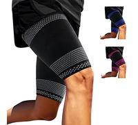 ABYON 2 Pack Thigh Support for Men and Women, Hamstring Support Thigh Compression Sleeves Breathable Elastic for Hamstring Quadricep Muscle Strains, Groin, Anti Slip Upper Leg Sleeves