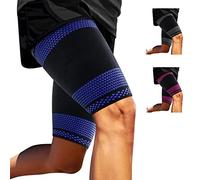 ABYON 2 Pack Thigh Support for Men and Women, Hamstring Support Thigh Compression Sleeves Breathable Elastic for Hamstring Quadricep Muscle Strains, Groin, Anti Slip Upper Leg Sleeves