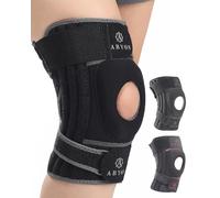 ABYON ELITE Knee Support for Men & Women with 4-way Adjustable Non-Slip Strap System and Side Stabilizers Knee Brace for Knee Pain Support,Arthritis, ACL, Meniscus Tear, Runners Knee, Walking