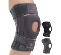 ABYON ELITE Knee Support for Men & Women with 4-way Adjustable Non-Slip Strap System and Side Stabilizers Knee Brace for Knee Pain Support,Arthritis, ACL, Meniscus Tear, Runners Knee, Walking