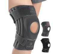 ABYON ELITE Knee Support for Men & Women with 4-way Adjustable Non-Slip Strap System and Side Stabilizers Knee Brace for Knee Pain Support,Arthritis, ACL, Meniscus Tear, Runners Knee, Walking