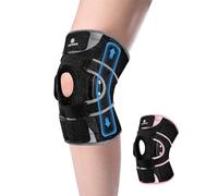 ABYON Hinged Knee Brace for Men & Women - Maximum Support with Metal Side Stabilizers, Adjustable 360° Wraparound Strap for Meniscus Tear, ACL/MCL Pain, Arthritis & Post - Surgery Recovery(M)