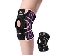 ABYON Hinged Knee Brace for Men & Women - Maximum Support with Metal Side Stabilizers, Adjustable 360° Wraparound Strap for Meniscus Tear, ACL/MCL Pain, Arthritis & Post - Surgery Recovery