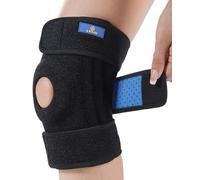 ABYON Knee Brace, Knee Support for Men and Women with Side Stabilizers and Adjustable Straps, Open Patella Support Brace for Sprains, Meniscus Tears, ACL, Arthritis, Joint Pain Relief (L)
