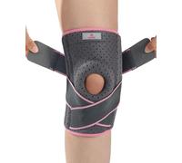 ABYON Knee Support for Women, Adjustable Non-Slip Knee Brace with Side Stabilizers and Open Patella Gel Pad for Arthritis, Meniscus Tears, LCL/MCL/ACL Ligament Joint Pain (L/XL)