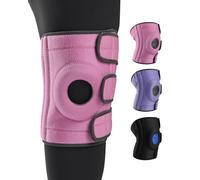 ABYON Medium to Plus Size Knee Support for Big Legs, Triple Strap Adjustable Knee Brace with Side Stabilisers, Non-Slip Knee Wrap for Arthritis,Meniscus Tear, ACL, Pain Relief, Stability for Women