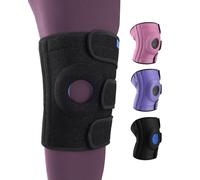 ABYON Medium to Plus Size Knee Support for Big Legs, Triple Strap Adjustable Knee Brace with Side Stabilisers, Non-Slip Knee Wrap for Arthritis,Meniscus Tear, ACL, Pain Relief, Stability for Women Men