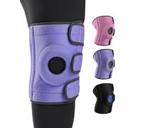 ABYON Medium to Plus Size Knee Support for Big Legs, Triple Strap Adjustable Knee Brace with Side Stabilisers, Non-Slip Knee Wrap for Arthritis,Meniscus Tear, ACL, Pain Relief, Stability for Women