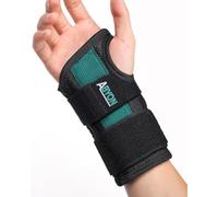 ABYON Wrist Brace with Removable Aluminum Splint & 2 Stabilizers | Adjustable Wrist Support for Carpal Tunnel Syndrome, Arthritis & Tendonitis, Wearable Day & Night, Left & Right Hand