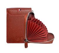 ABYS Genuine Leather Wallet||Card Case||Id Holder for Men and Women (Tan_8516HJ-HH), Tan, Zip Around Wallet, Tan, Zip Around Wallet, Tan, Zip Around Wallet