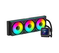 ABYSM Gaming OCEANIC 360 Black ARGB Liquid Cooling, with Customizable 2.8'' LCD Display, for Monitoring CPU Temperature, Fan Speed and Other Parameters