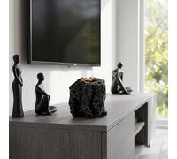 Abyss Rock Candles Decorative | Mallina Unique Geometric Pillar Candles 11x13cm | Modern Art Candles with Individual Patterns | Handmade Statement Decor in 6 Colours | Luxury Home Styling Gift