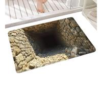 Abyss Visual Effect Design 3D Optical Illusion Rug - Non-Slip Mat Decor | Deep Inspired Graphic , Sturdy Weave Structure, Modern Solution for the